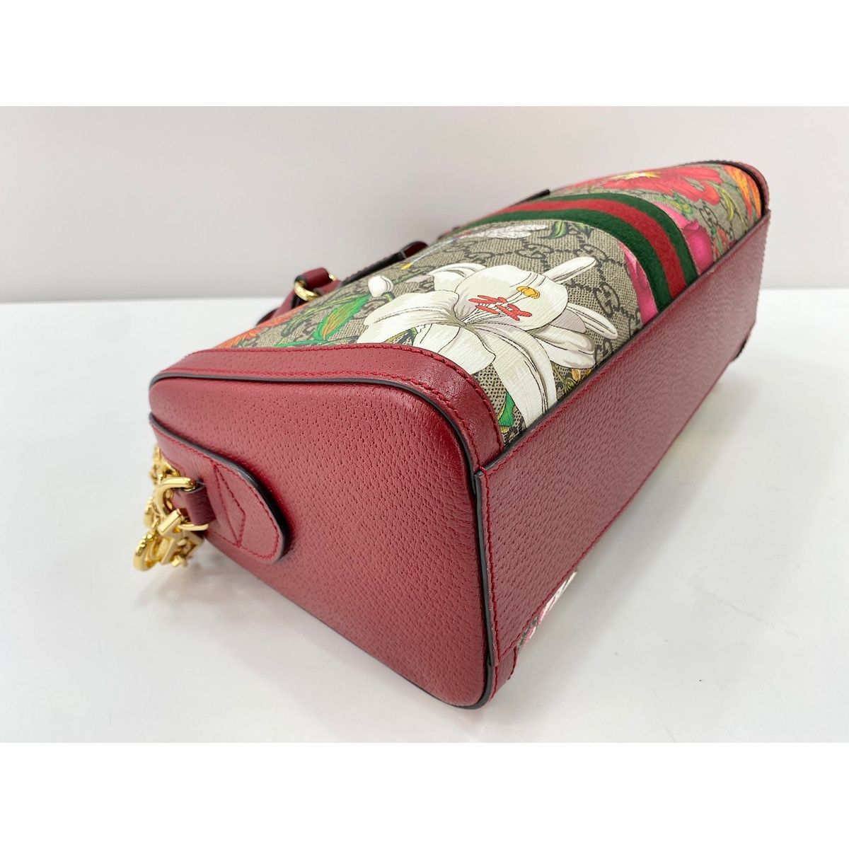 GUCCI グッチ ハンドバッグ レザー 2WAYオフィディア GGフローラ【中古