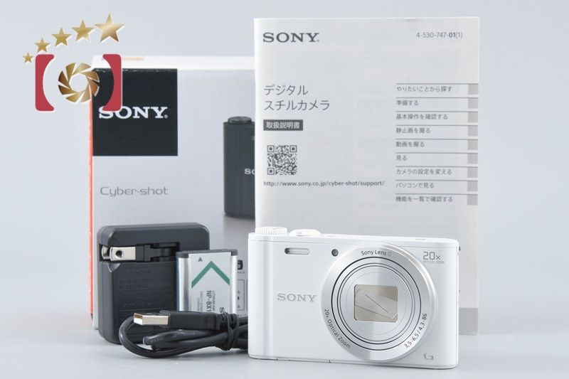 [Used] SONY Sony Cyber-shot DSC-W350 white compact digital camera with original box, multi-language compatible