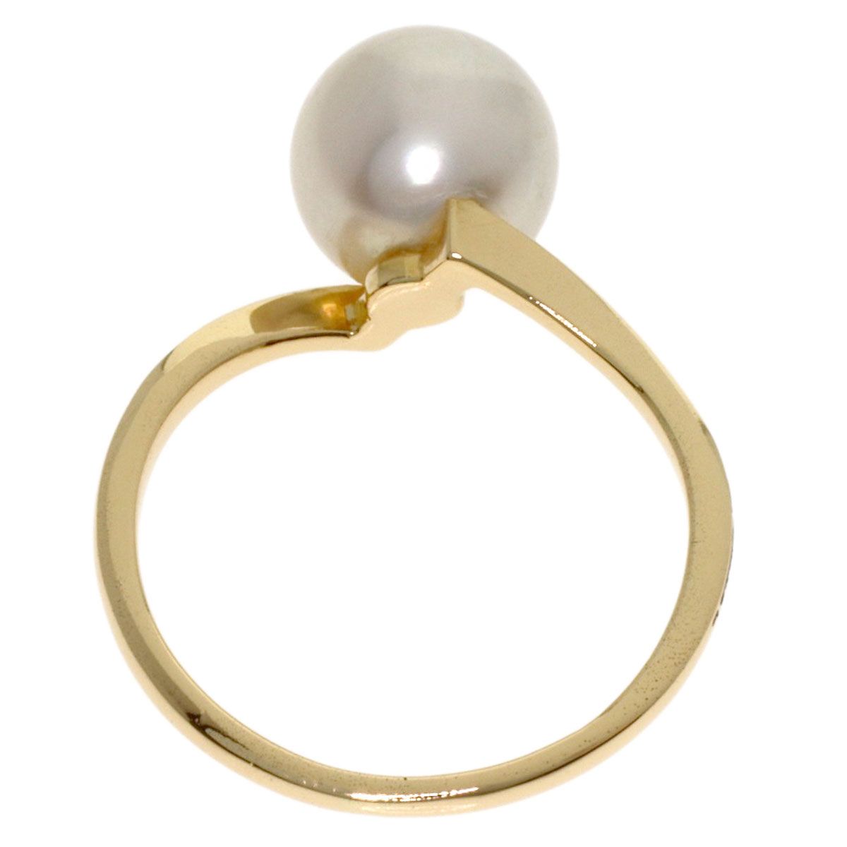 MIKIMOTO ミキモト パール 真珠 リング・指輪 K14YG レディース [中古