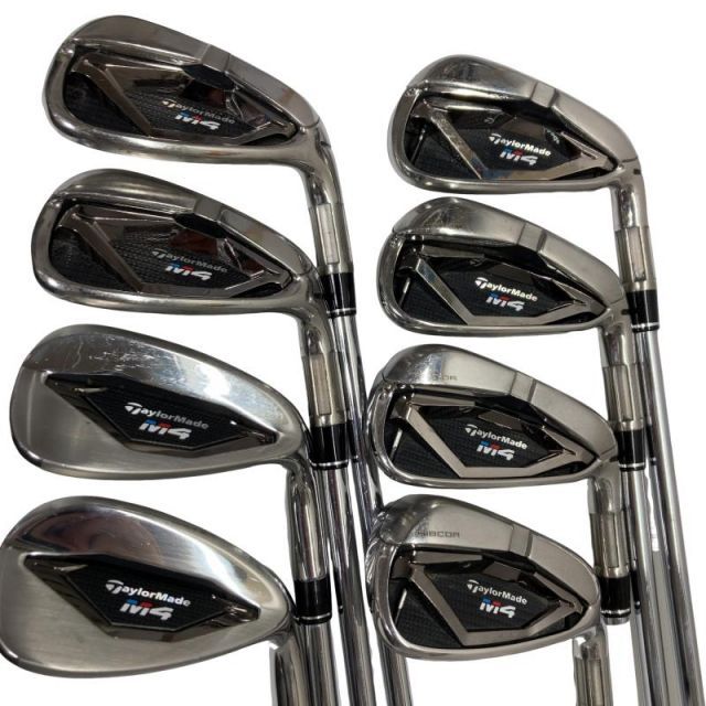 【中古】 テーラーメイド M4 8S アイアンセット IR RE-AX 90 STEEL JAPAN・SPEC(アイアン) (フレックスS) メンズ 男性用 右利き 右用 Cランク ゴルフクラブ