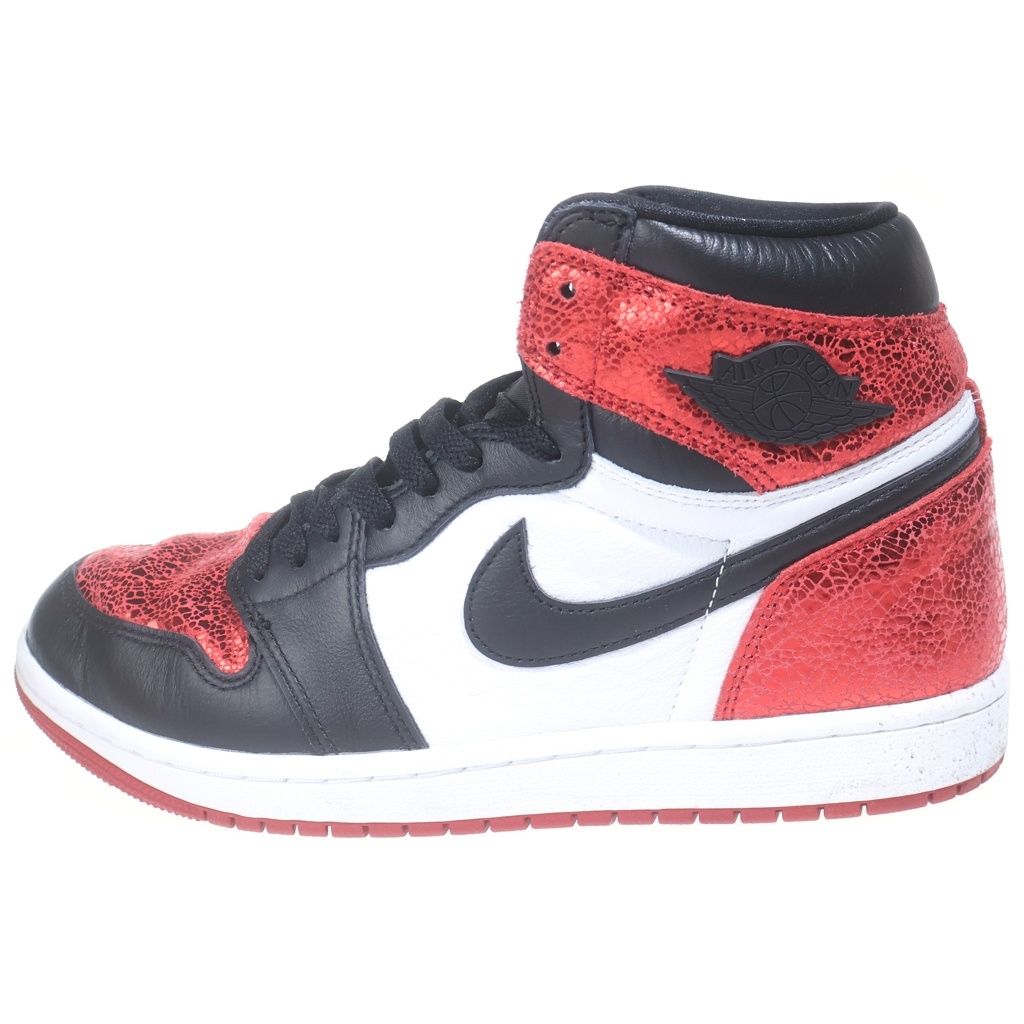NIKE ナイキエアージョーダン1レトロハイOG レッド21センチcm 美品中古 NIKE (ナイキ) AIR JORDAN1 RETRO HIGH OG RUBY エアジョーダン1