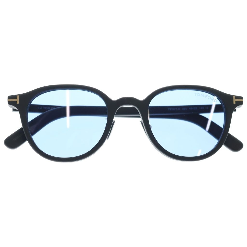 TOM FORD (トムフォード) TF977-D アジアンフィット ウェリントンフレーム カラーレンズ サングラス メガネ ブラック/ブルー