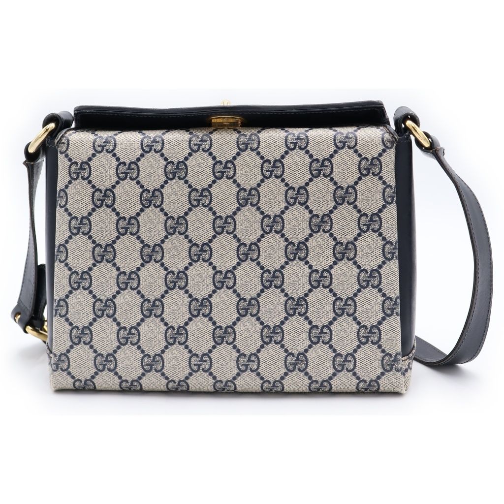 GUCCI (グッチ) オールドグッチ GGスプリーム PVC レザー ハンドバッグ