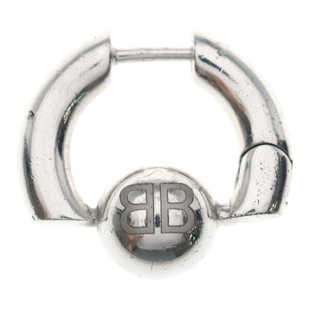 BALENCIAGA (バレンシアガ) CUT XS Earrings BB LOGO フープピアス