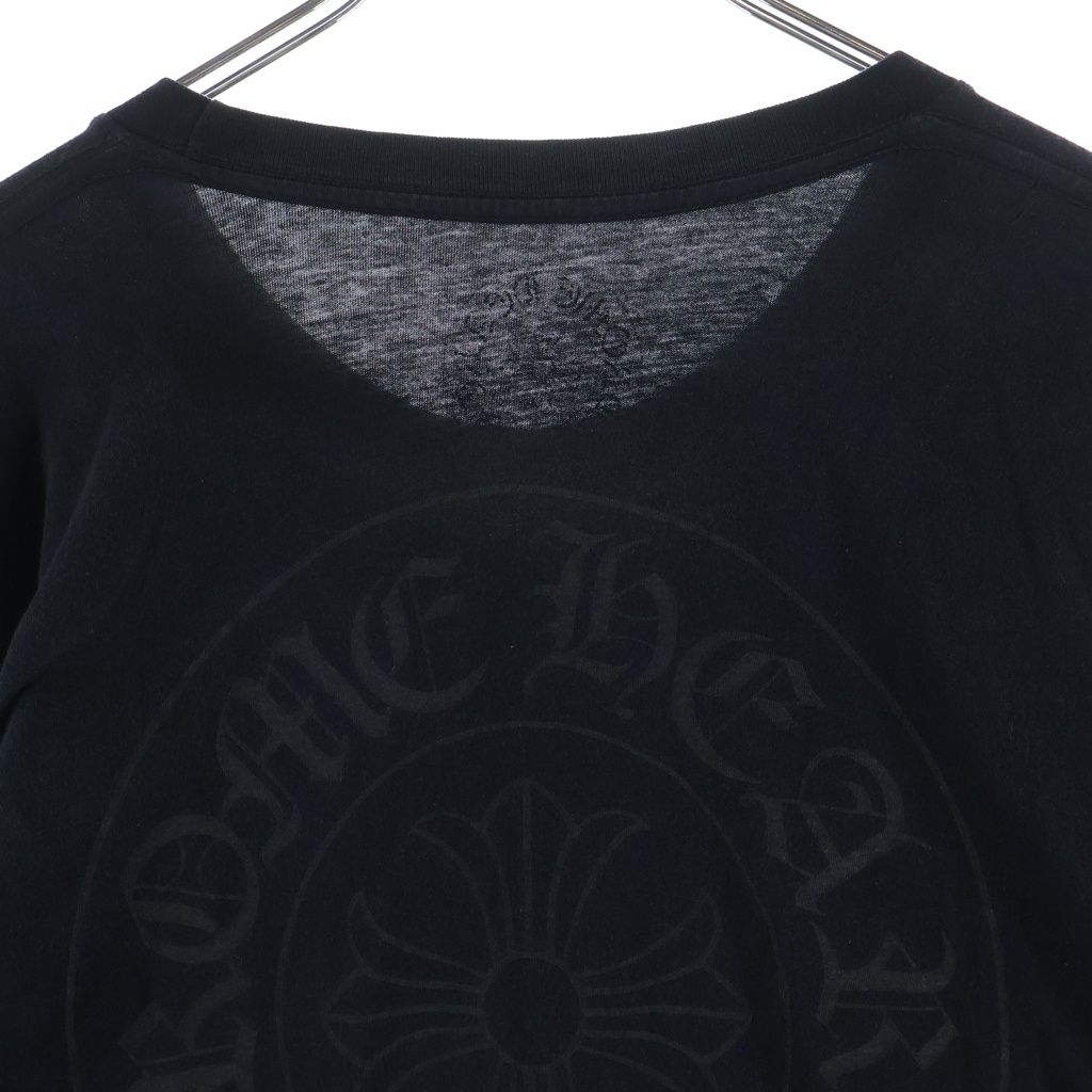 クロムハーツ アームロゴプリント L/S Tシャツ ブラック CHROME HEARTS (クロムハーツ) Neck Logo Arm CH L/S Tee ネックロゴ