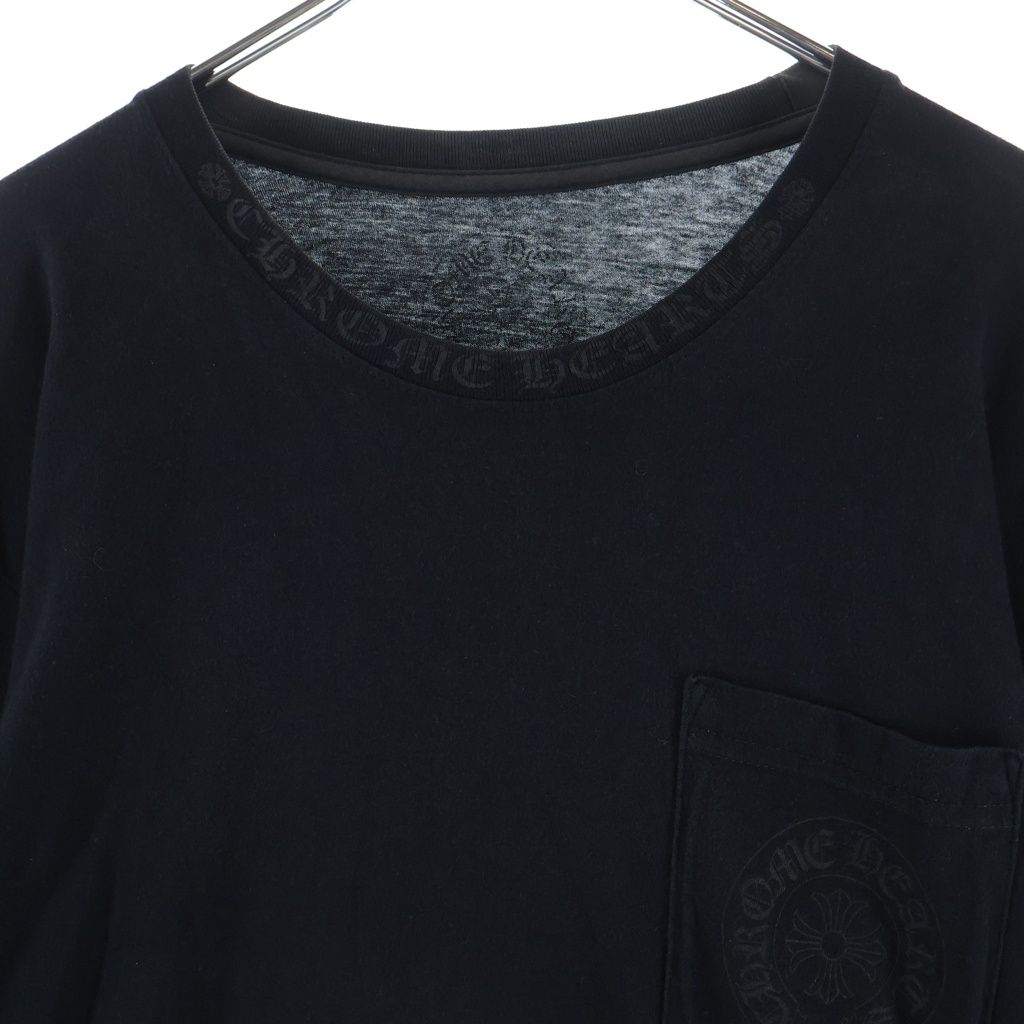 CHROME HEARTS (クロムハーツ) Neck Logo Arm CH L/S Tee ネックロゴ