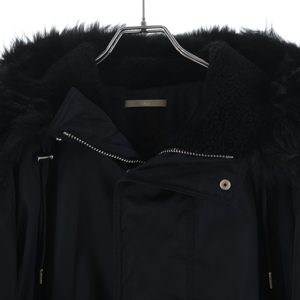 Dior HOMME (ディオールオム) モッズコート ブラック ナイロン