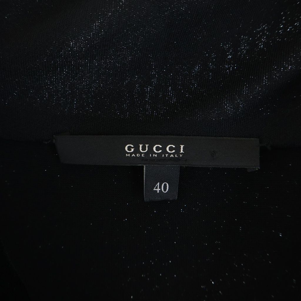 GUCCI (グッチ) ノースリーブワンピース ブラック レーヨン #40 221668