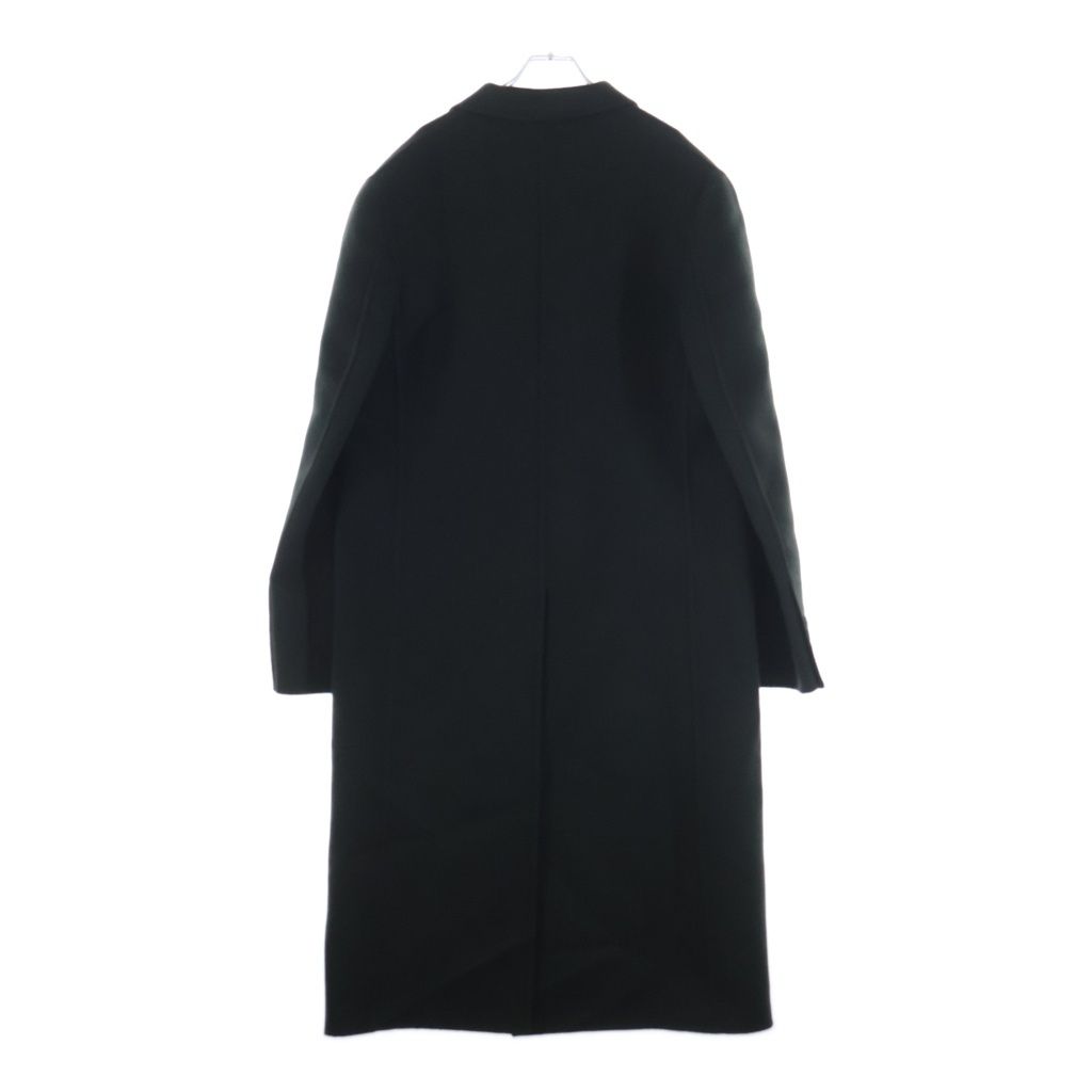 GUCCI (グッチ) ダブルウールコットン シングルブレスト コート ダーク