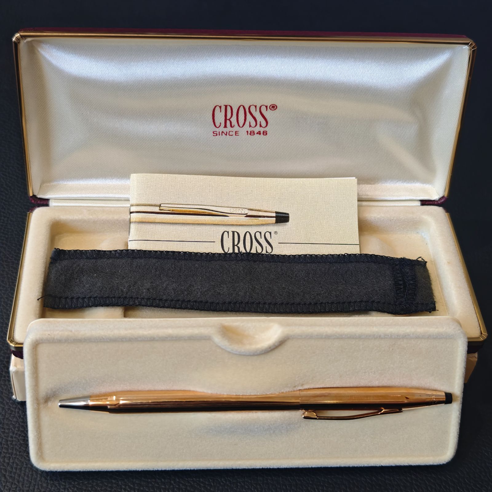 CROSS 14K 金張り ボールペン 専用ケース付 CROSS 14K 金張 ボールペン ケース付き - メルカリ
