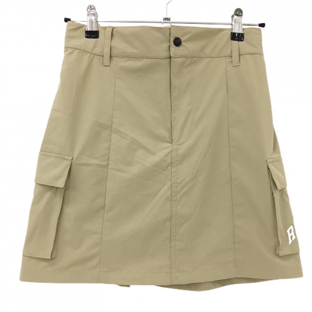 新品】ラフロッグ スカート ベージュ サイドポケット 内側インナー