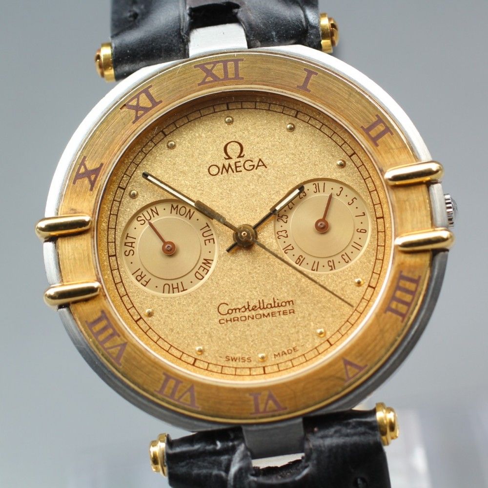 稼働品】 OMEGA コンステレーション 198.0145 ゴールド シルバー