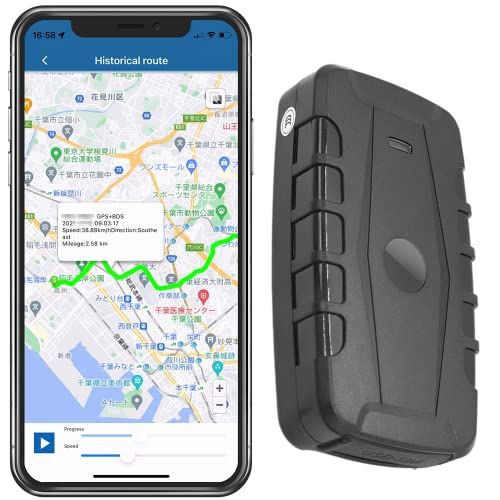 GPS 発信機 浮気調査 リアルタイム 車両追跡 6000mAh ウルトラ長持ち 大容量バッテリー GPSトラッカー ロガー 返却不要 (30日分SIM付き版)★m a9500bc3