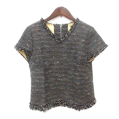 TOMORROWLAND collection 半袖ブラウス ブラック TOMORROWLAND 