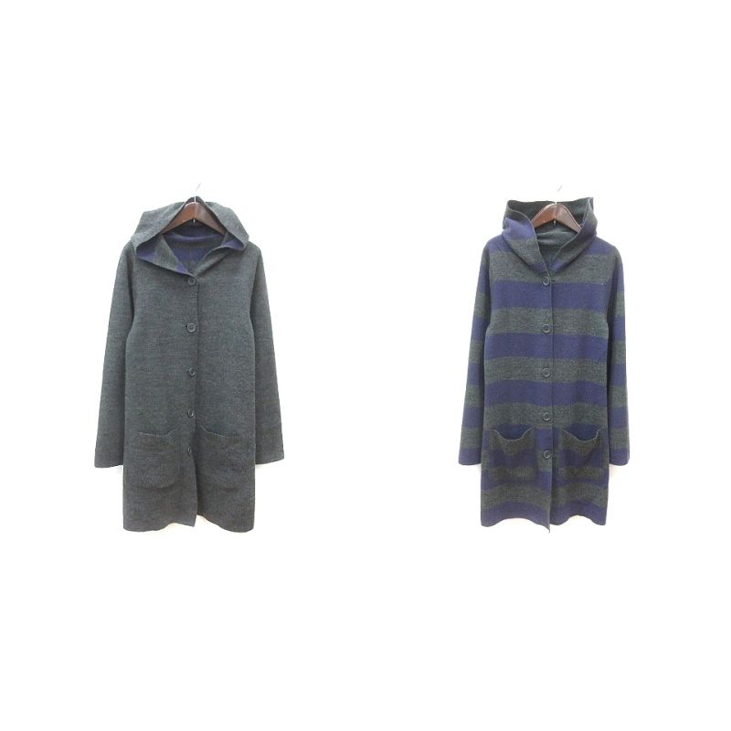 バーニーズニューヨーク BARNEYS NEW YORK カーディガン ニット フード
