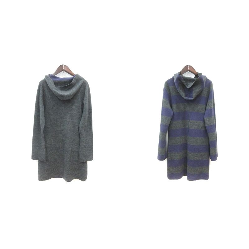 バーニーズニューヨーク BARNEYS NEW YORK カーディガン ニット フード