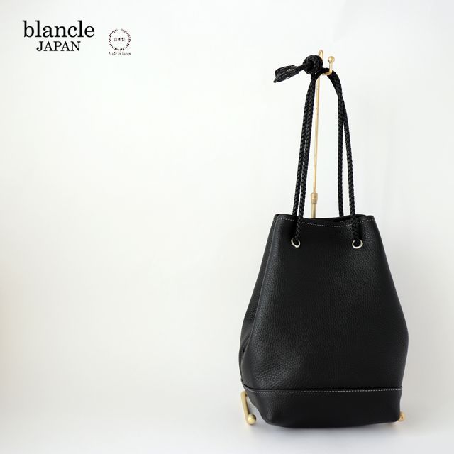 blancle(ブランクレ) LORDSHIP MESH ROPEDRAW M BLACK(bc1016-11-0061) ブラック 牛革 イタリーシュリンクレザー 日本製