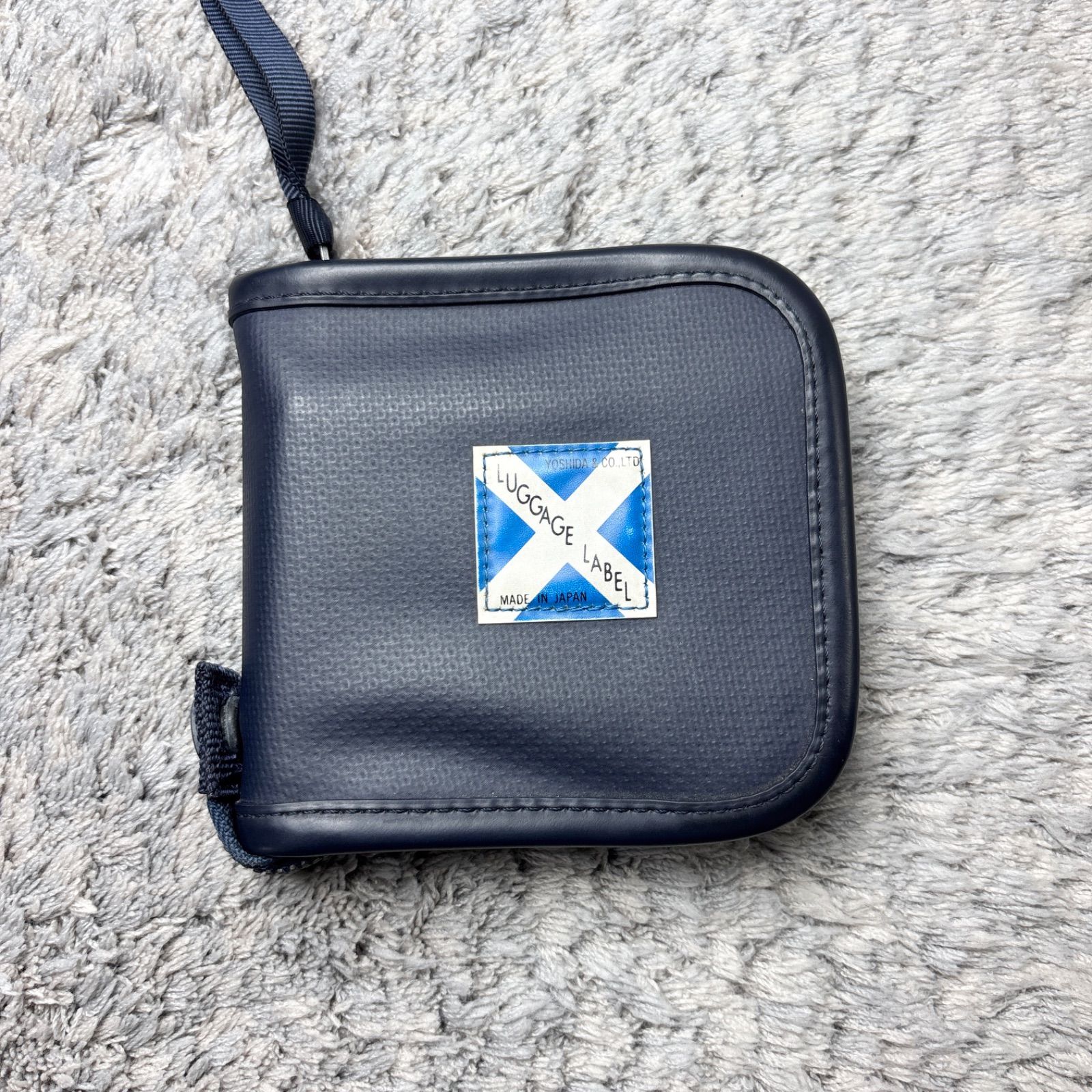 LUGGAGE LABEL ラゲッジレーベル ニューライナー 二つ折り財布 青