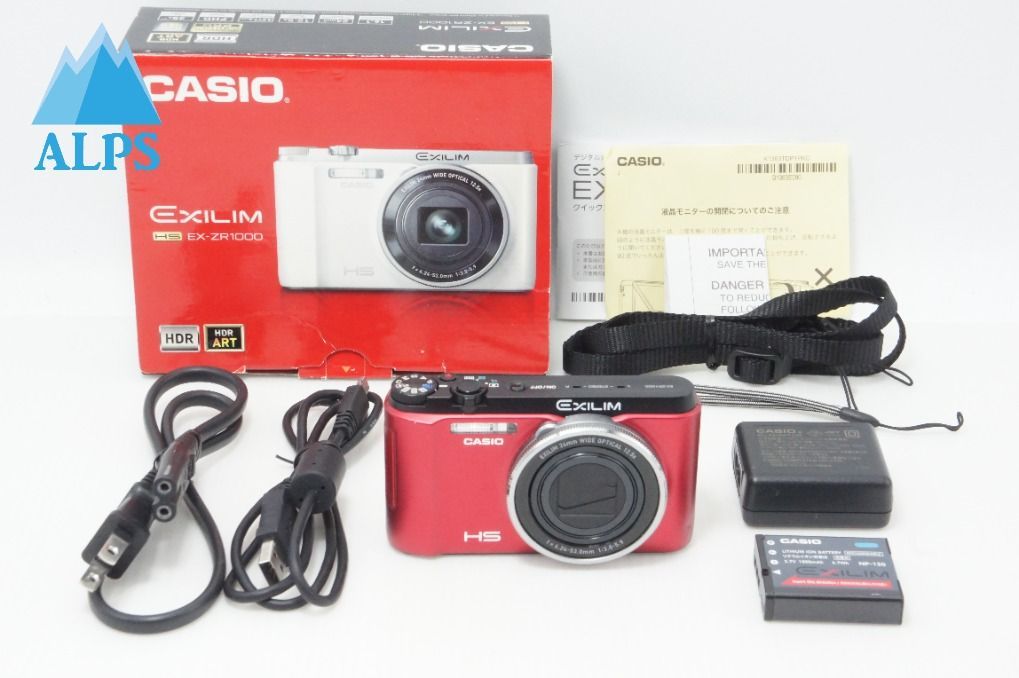 CASIO カシオ EXILIM EX-ZR1000 コンパクトデジタルカメラ レッド 元箱