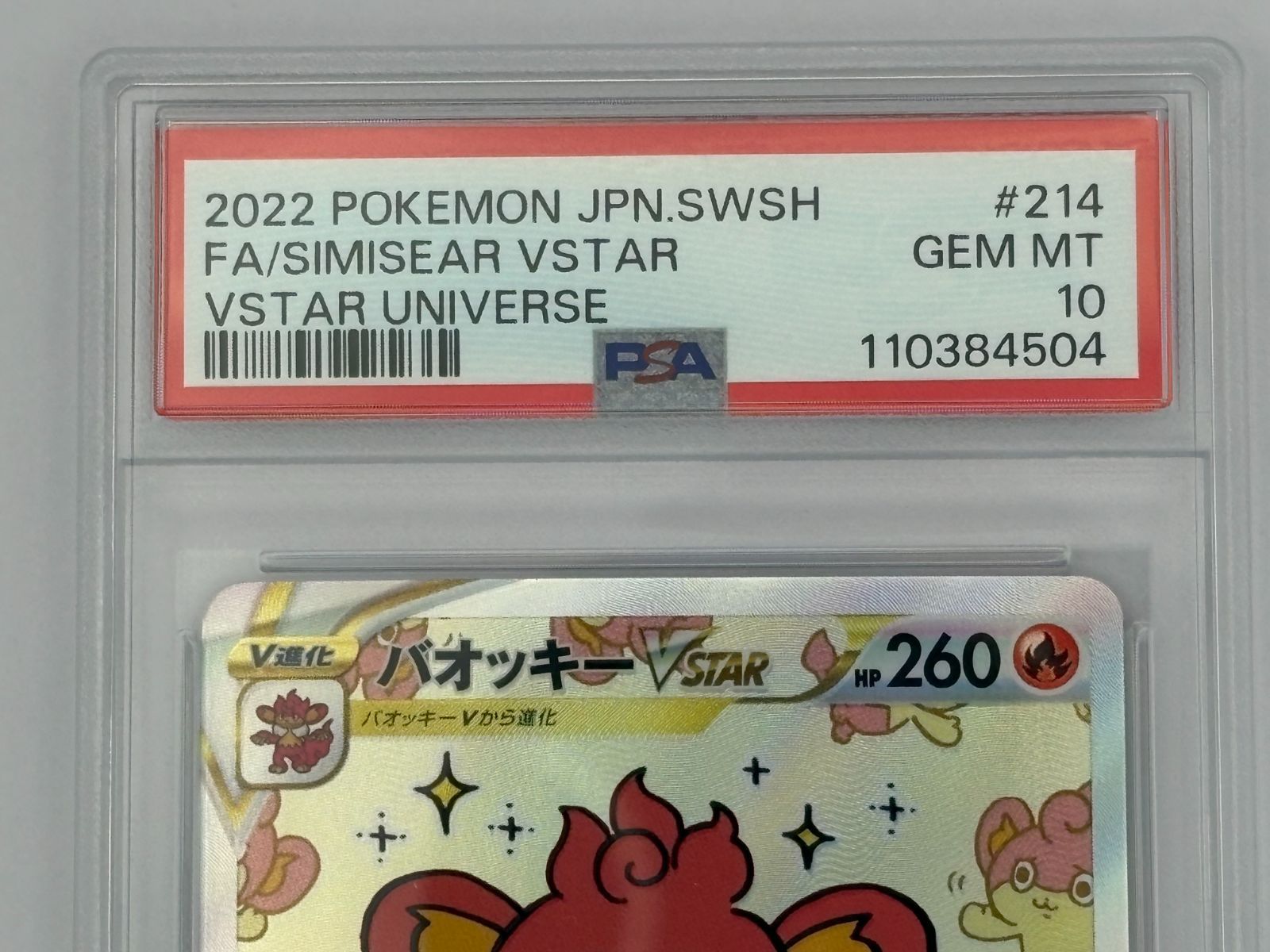 PSA10】バオッキーVSTAR SAR S12a 214/172 ポケモンカード - メルカリ