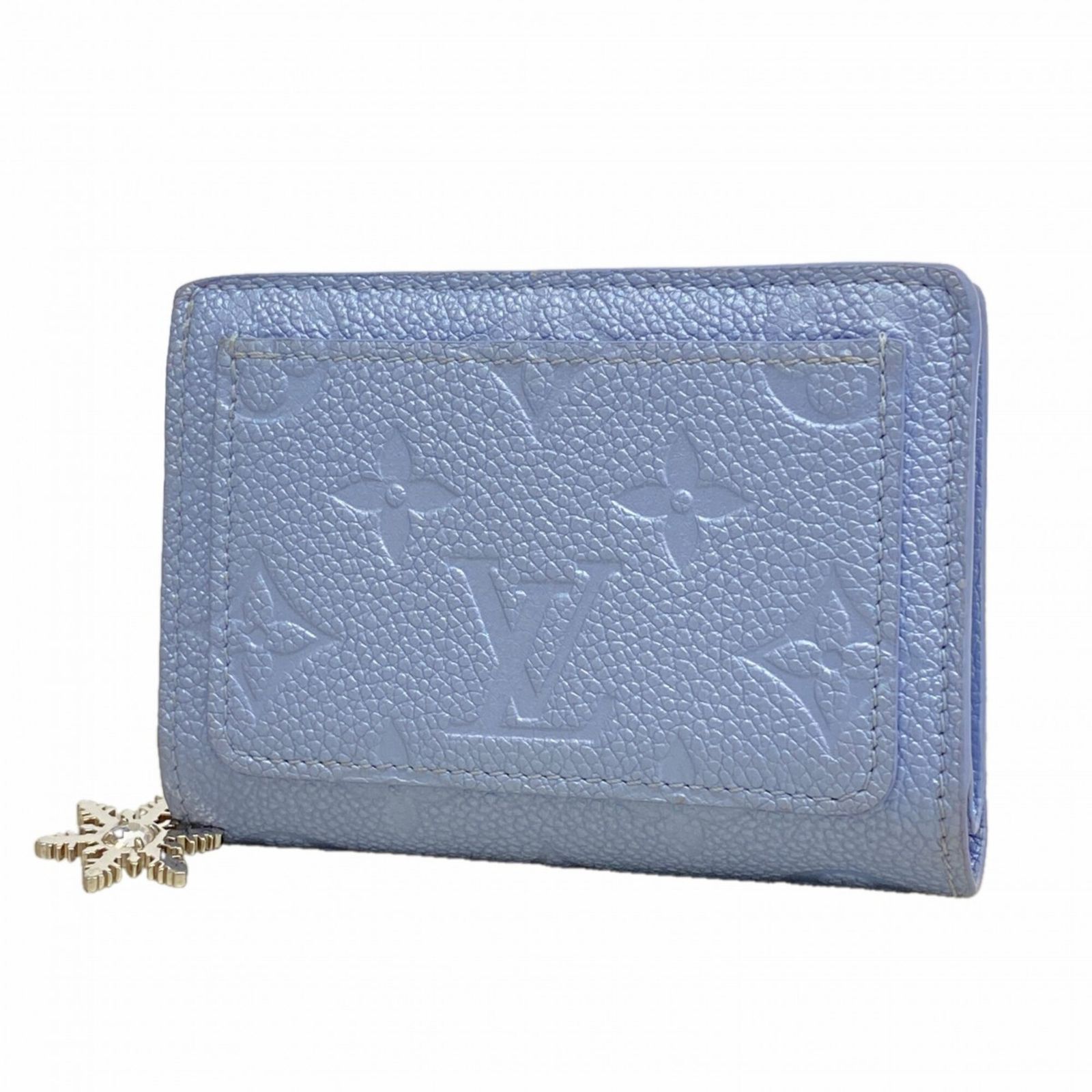 ルイ・ヴィトン(Louis Vuitton) ルイ・ヴィトン 財布 モノグラム・アンプラント ポルトフォイユク M80943 ブルーフロストレディース