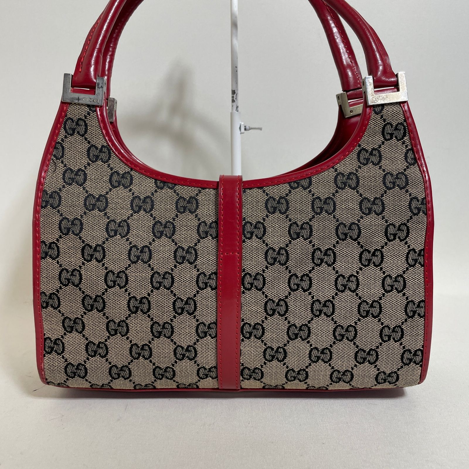 グッチ ジャッキー ハンドバッグ GG キャンバス HB05383 2606-174｜グッチ ジャッキー GGキャンバス ハンドバッグ レッド