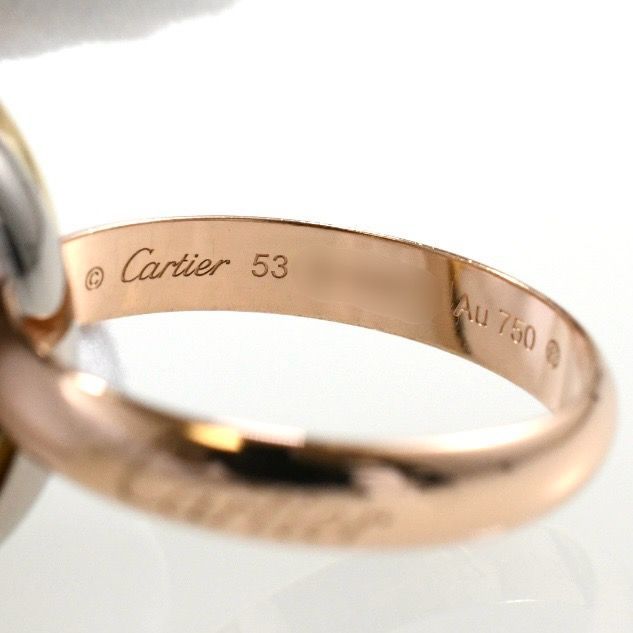 Cartier カルティエ トリニティリング MM クラシック K18 スリーカラー