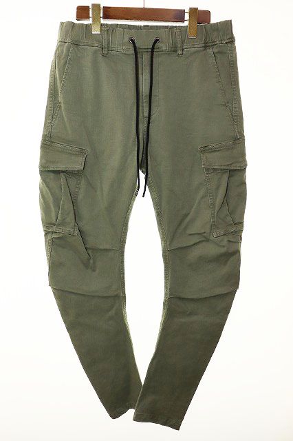 ダブルジェイケイ wjk SLIM EASY BANANA CARGO L KHAKI 5215 cs72h カーゴ パンツ カーキ 【ブランド古着ベクトル】【中古】●260708