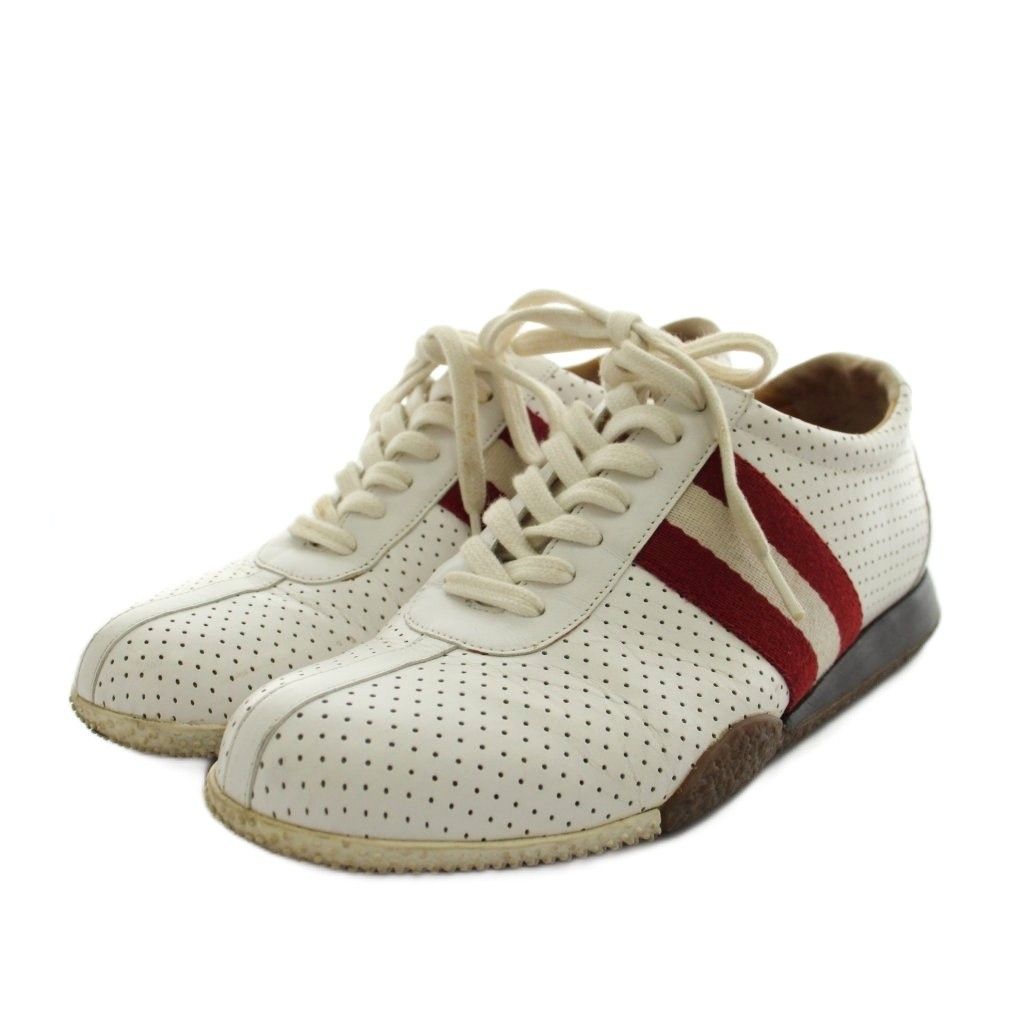 バリー BALLY スニーカー シューズ レザー 37 白 ホワイト /AN4 - メルカリ