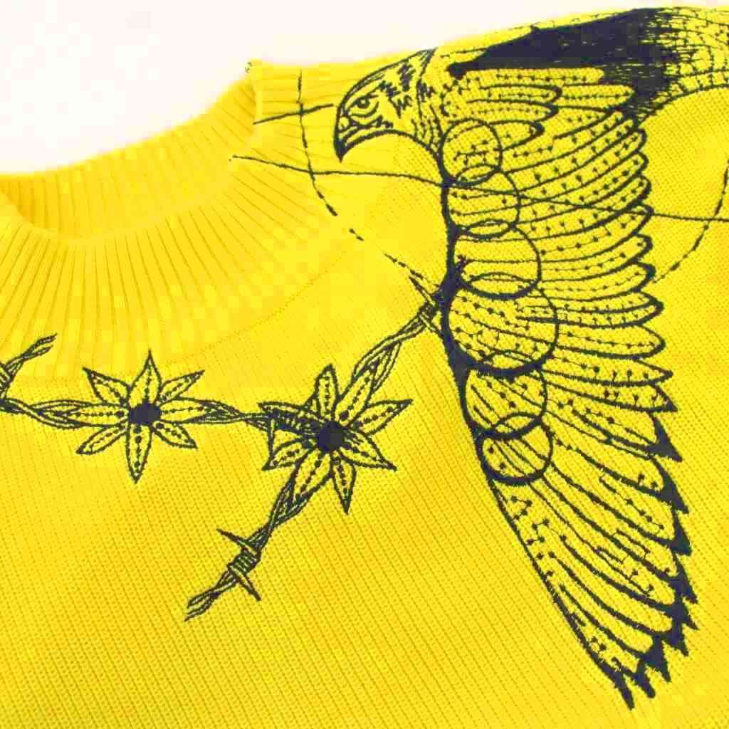 サカイ sacai ドクターウー Dr.Woo コラボ ニット ハイネック 刺繍