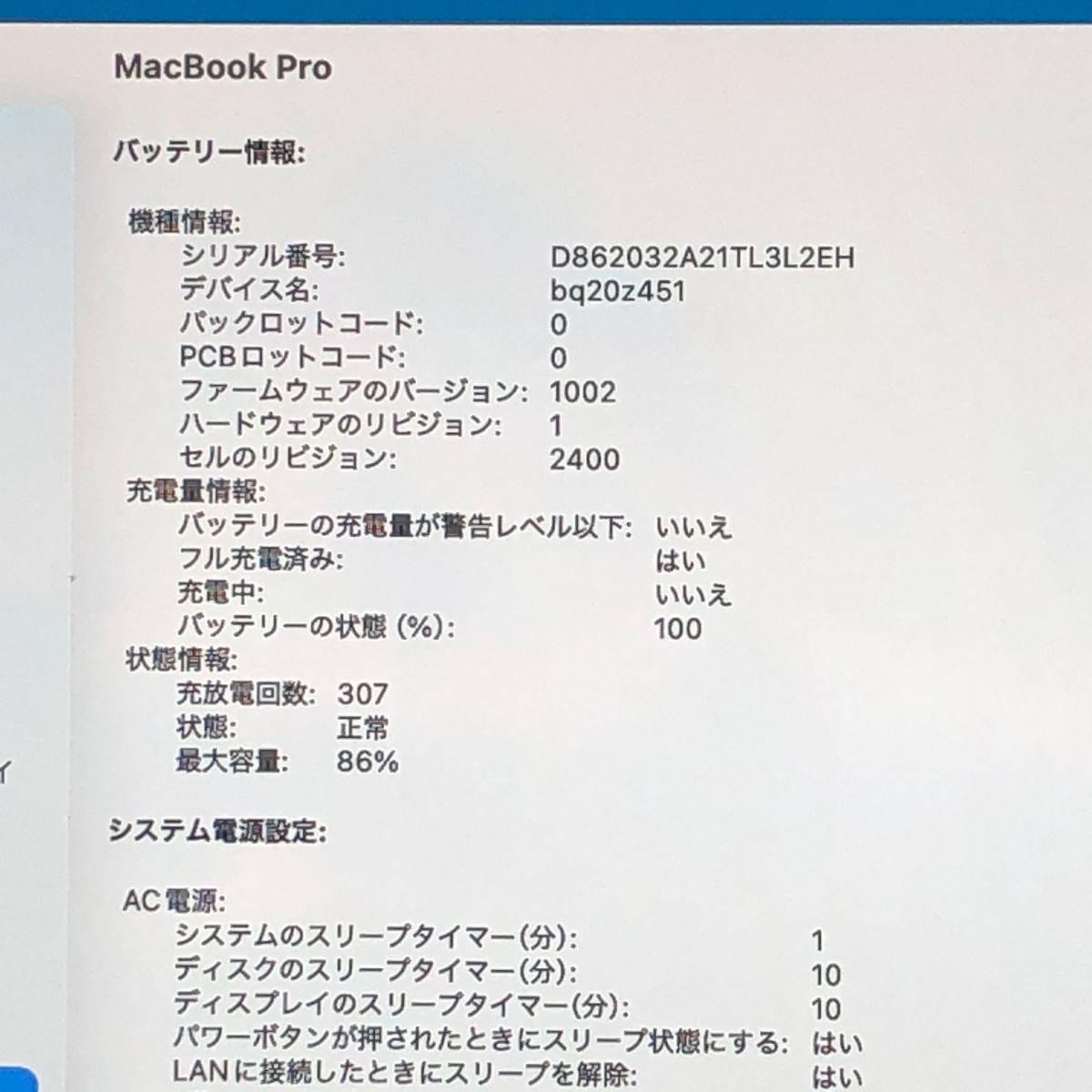 ◇ジャンク品・本体のみ◇Apple MacBook Pro (13インチ M1 2020)【M1
