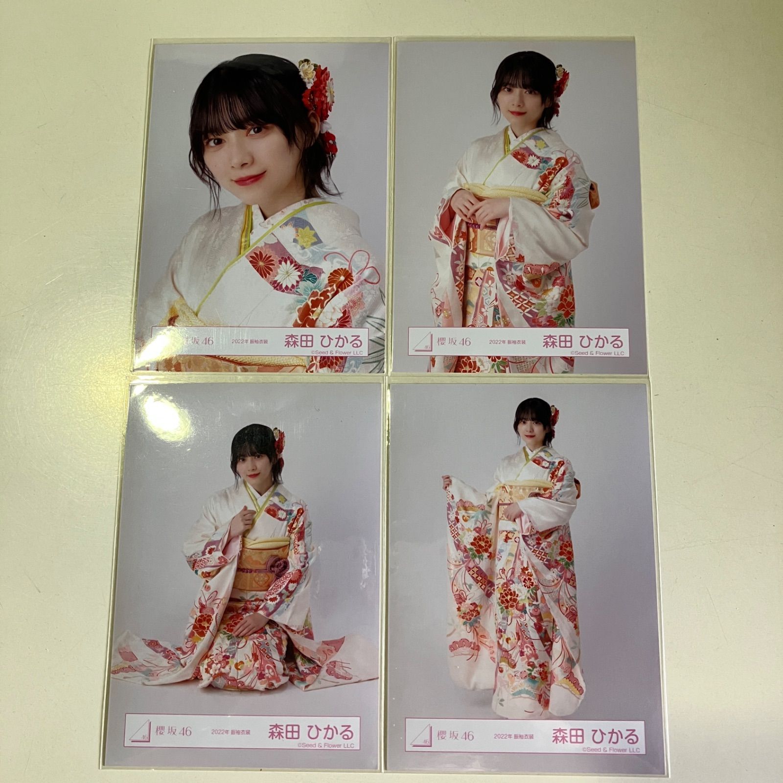 櫻坂46 森田ひかる 生写真 コンプ 3セット バラ4枚 まとめ売り NL7095P