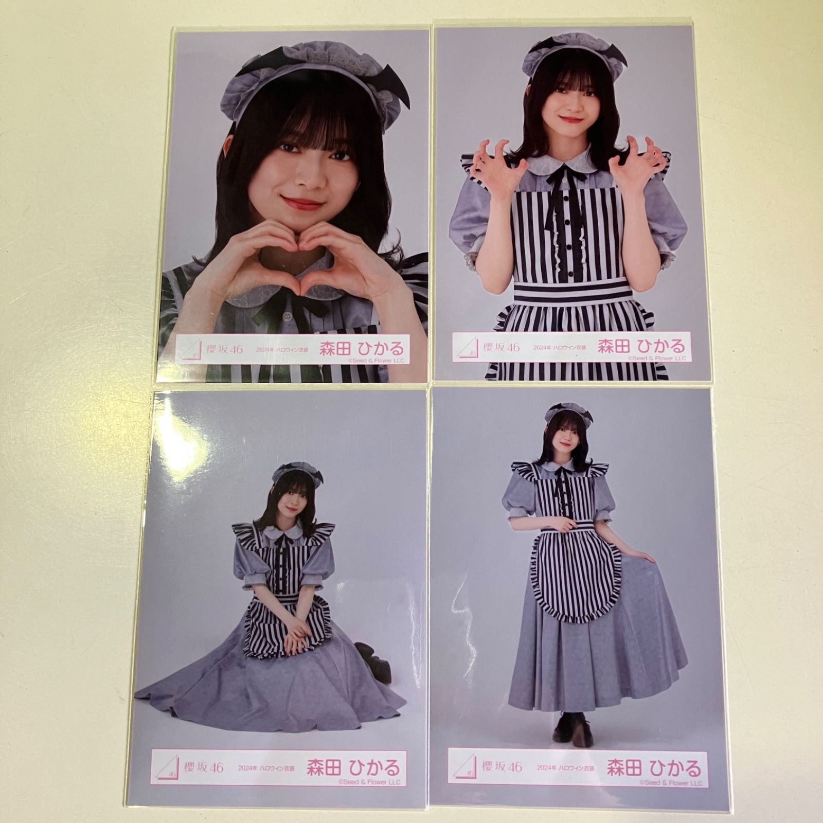 櫻坂46 森田ひかる 生写真 コンプ 3セット バラ4枚 まとめ売り NL7095P