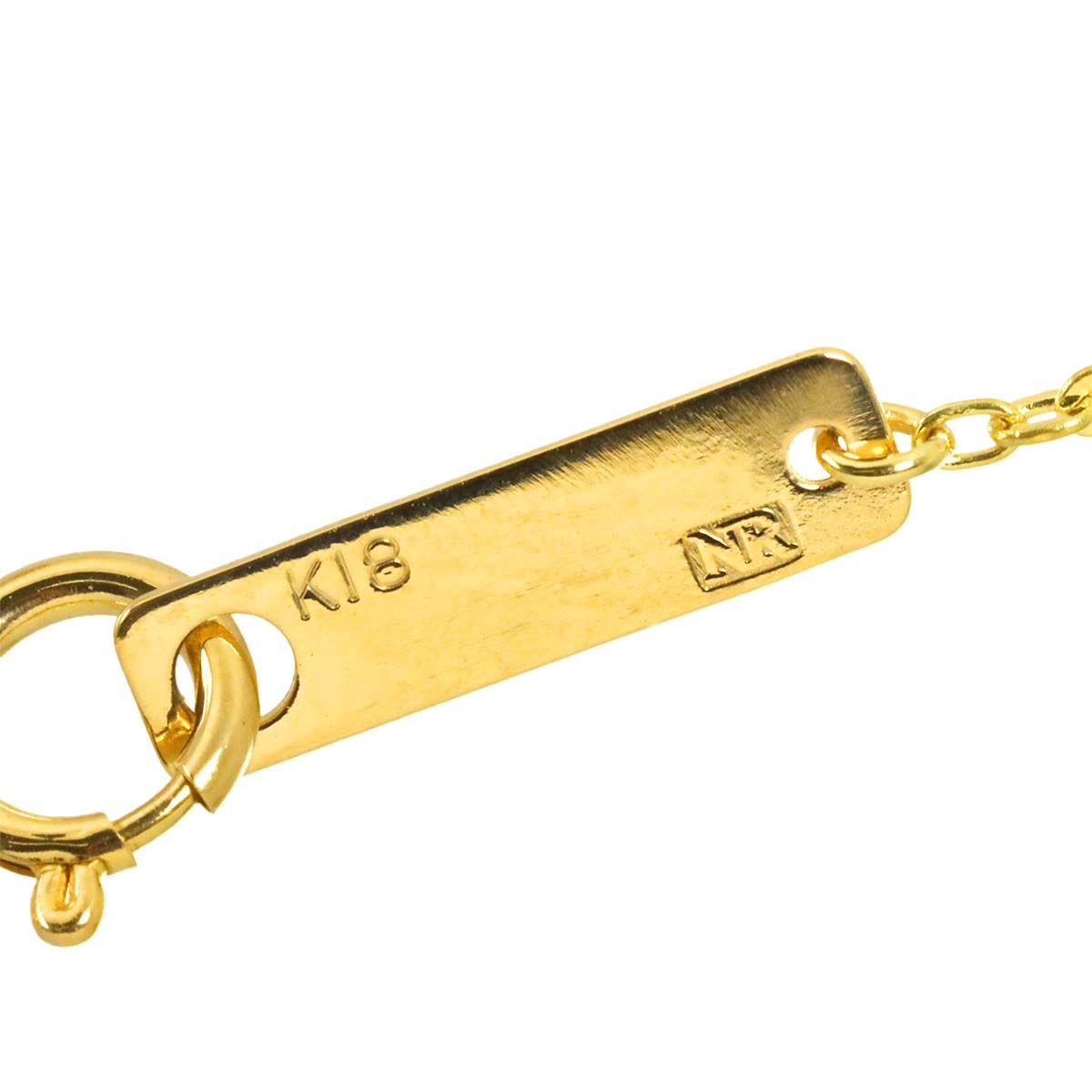 ニナリッチ NINA RICCI ダイヤ ネックレス 46cm K18 YG PG Pt プラチナ