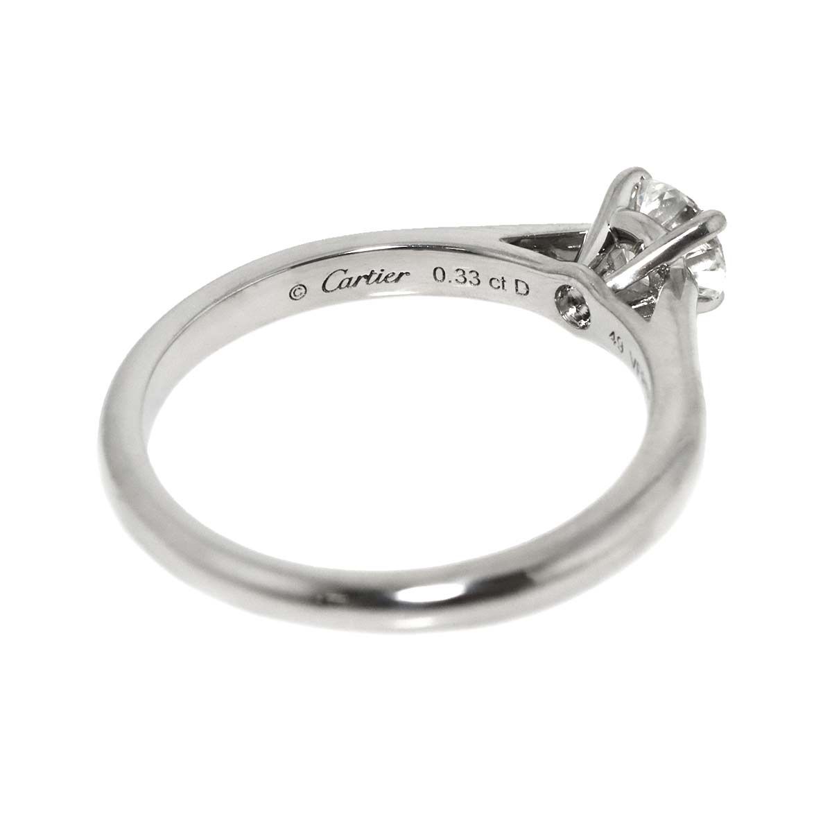 カルティエ Cartier 1895 ソリテール #49 リング ダイヤ 0.33ct H/VVS2