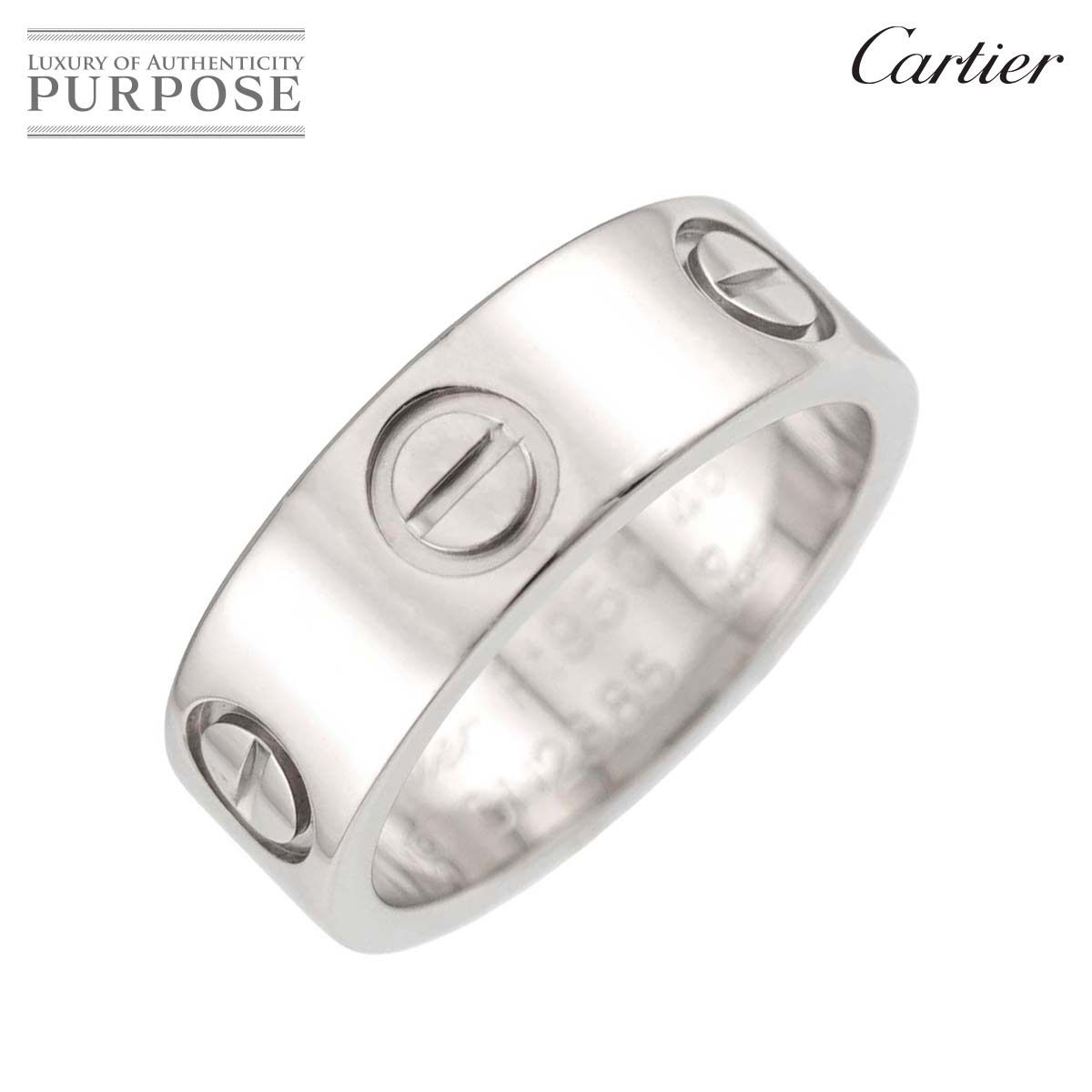 カルティエ Cartier ラブ #46 リング Pt プラチナ 指輪 Love Ring
