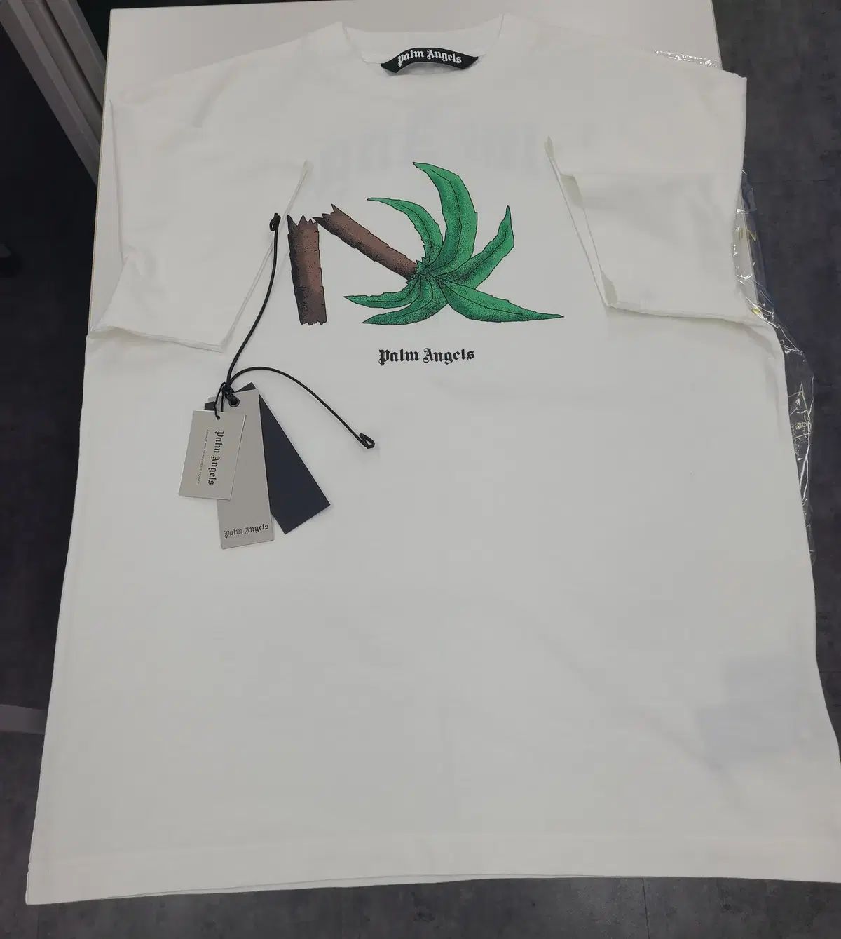 Palm Angels ヤシの木 Broken 팜 半袖Tシャツ サイズXL 1回実際に着用 クリーニング済