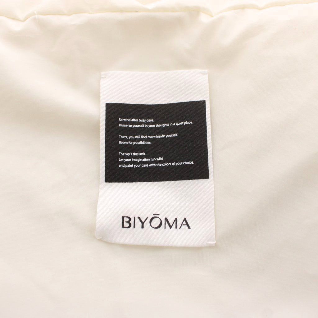 ビヨーマ BIYOMA ダウンショール ストール ケープ マフラー F 白 ホワイト 6022-4100-12 /KU 5