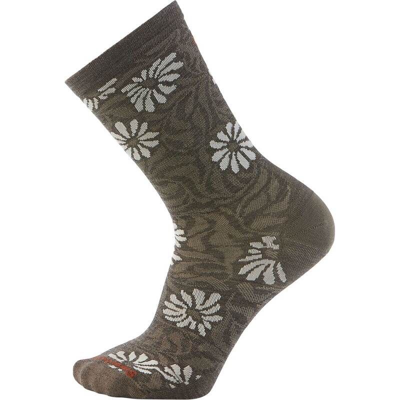 スマートウール メンズ アンダーウェア 靴下 フラワー柄 フラワー Smartwool Everyday Floral Crew Sock Taupe トープ