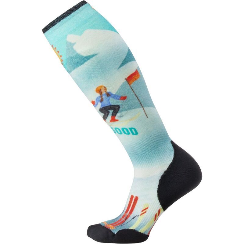 スマートウール レディース アンダーウェア 靴下 プリント Smartwool Ski Targeted Cushion Snow Bunny Print OTC Sock Womens Capri 6,555円