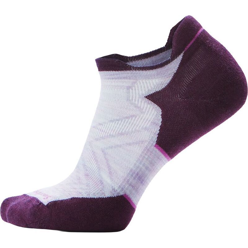 スマートウール レディース アンダーウェア 靴下 アンクル Smartwool Run Targeted Cushion Low Ankle Sock Womens PurpleWhite ホワイト