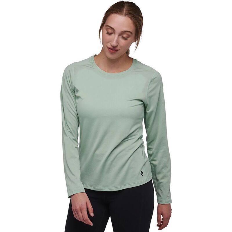 ブラックダイヤモンド レディース トップス Tシャツ 長袖 Black Diamond Lightwire LongSleeve Tech TShirt Womens Foam Green グリーン