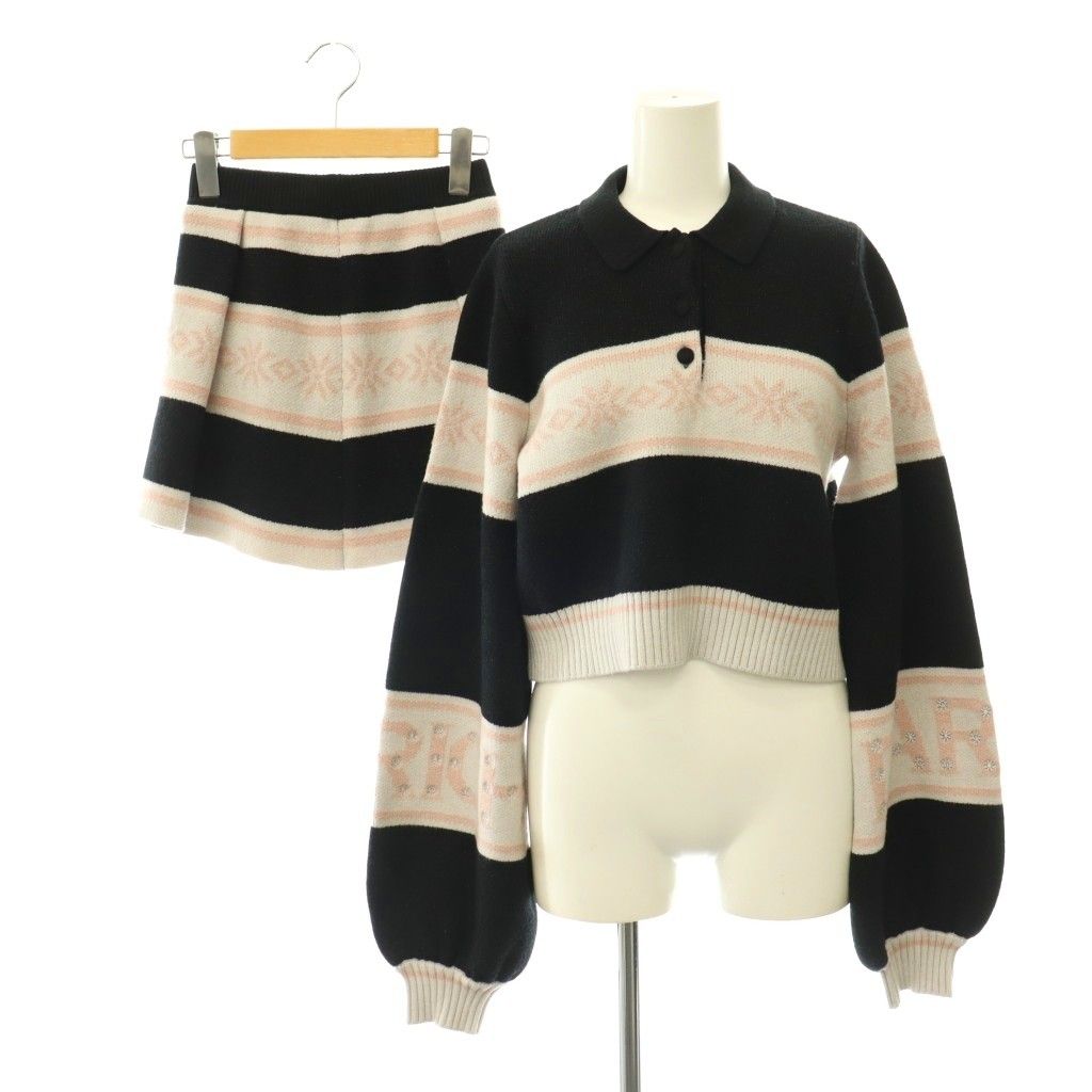 ダーリッチ Darich 25AW スノーパターンラメニットセットアップ