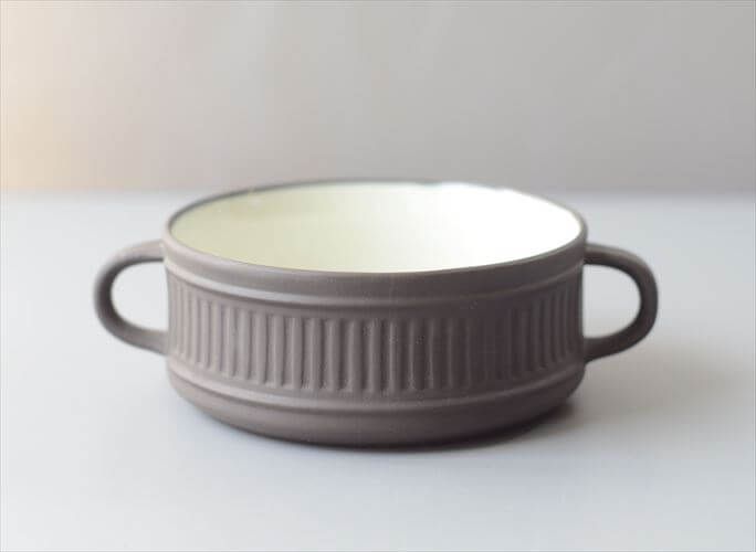 【送料無料】デンマーク製 DANSK Flamestone 持ち手付き スープボウル 器 クイストゴー J.H.Quistgaard 北欧ヴィンテージ アンティーク_260703