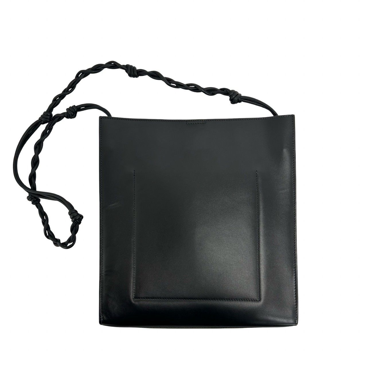 極 美品 保存袋付 JIL SANDER ジルサンダー タングル ミディアム ロゴ