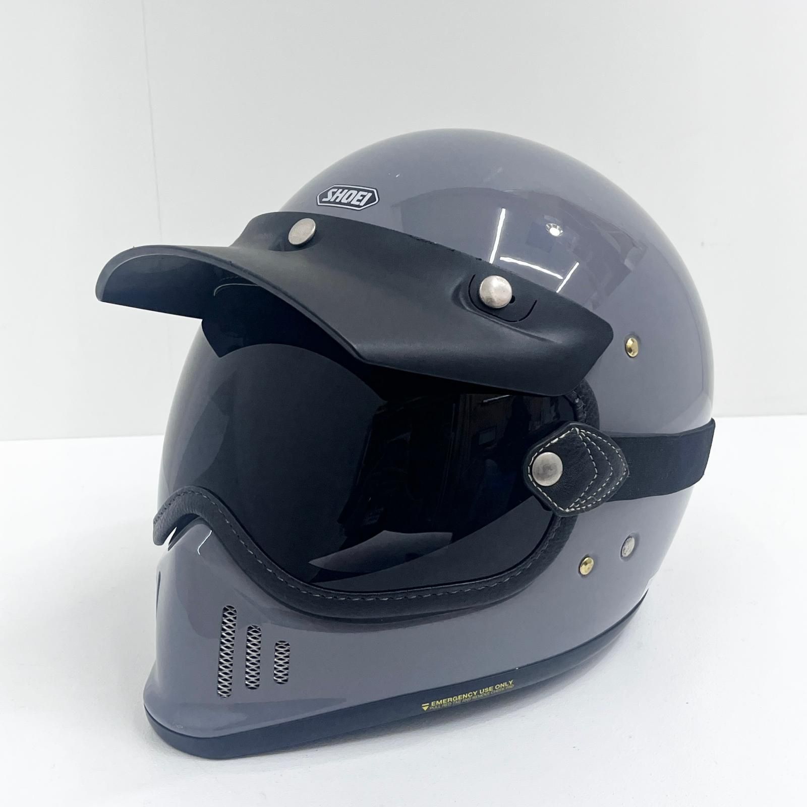 【加古川店】 中古 SHOEI ショウエイ EX-ZERO ﾊﾞﾙｻﾙﾄｸﾞﾚｰ XLサイズ ゴーグル装着済み 金具サビ有 オフロードスタイル フルフェイスモデル 【446】
