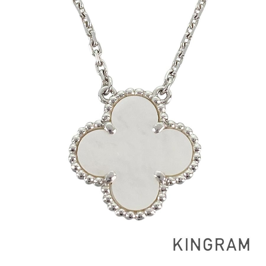 ヴァンクリーフ＆アーペル Van Cleef & Arpels ヴィンテージ アルハンブラ K18WG シェル ネックレス sss【中古】
