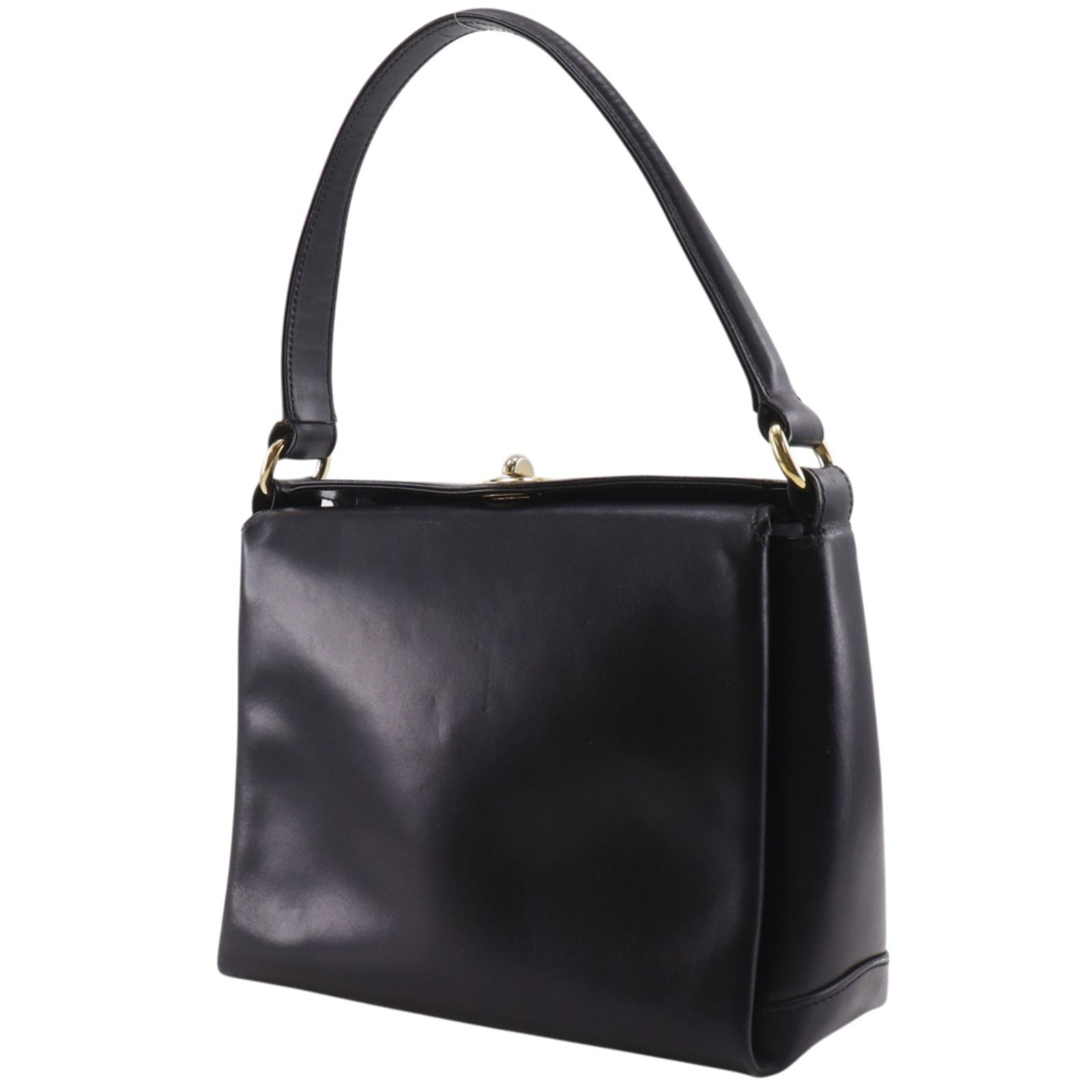 GUCCI】グッチ オールドグッチ ヴィンテージ レザー 黒 レディース