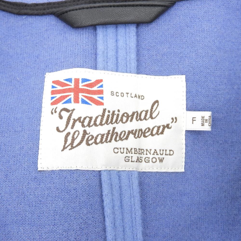 TRADITIONAL WEATHERWEAR　トラディショナルウェザーウェア　ウール混 ポンチョ ジャケット レディース ブルー F　F