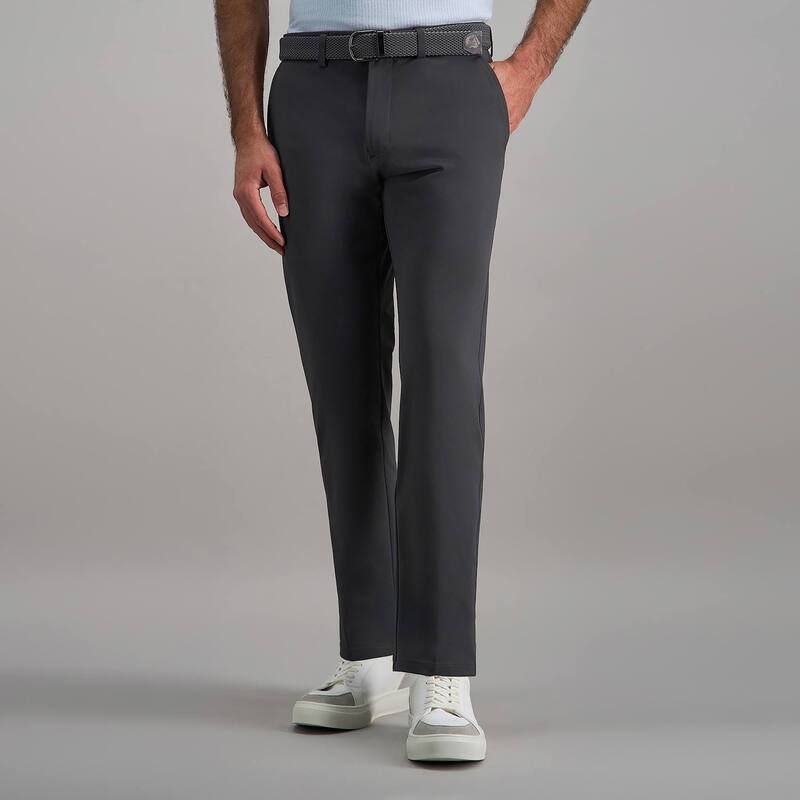 ハガー レディース ボトムス カジュアルパンツ Mens Haggar Sportravel Performance Straight Fit Flat Front Pants Dk Grey グレー